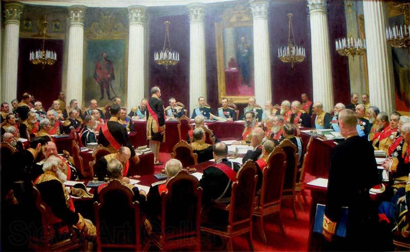 Ilya Repin Ceremonial session of the State Council 1900